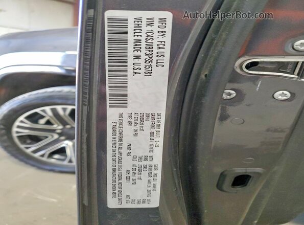 1C4SJVBP3PS515781 2023 JEEP WAGONEER Серый Вид наклейки с VIN-кодом