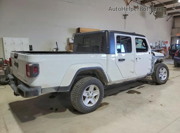 1C6HJTAG0ML526749 2021 JEEP GLADIATOR Белый Задняя правая четверть