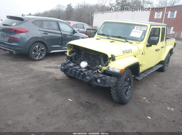 1C6HJTAG0PL508076 2023 JEEP GLADIATOR Желтый Передняя левая четверть