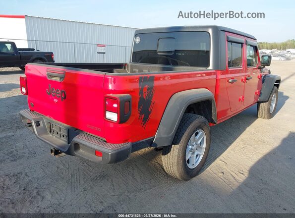 1C6HJTAG3LL149915 2020 JEEP GLADIATOR Красный Задняя правая четверть