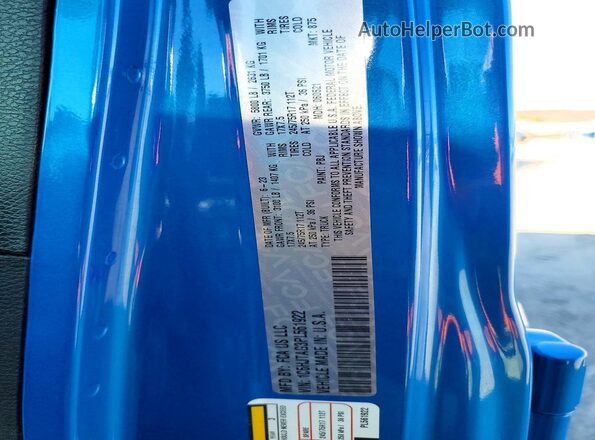 1C6HJTAG3PL561922 2023 JEEP GLADIATOR Blue Vista del compartimento del motor