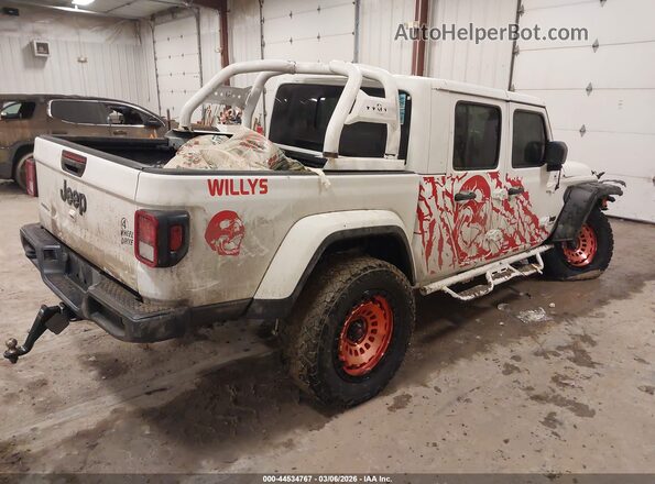 1C6HJTAG4ML541903 2021 JEEP GLADIATOR Белый Задняя правая четверть