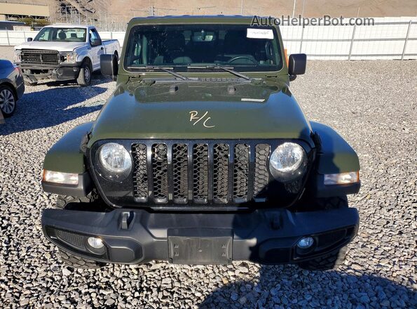 1C6HJTAG4ML591829 2021 JEEP GLADIATOR Green Widok z przodu