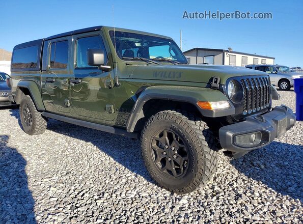 1C6HJTAG4ML591829 2021 JEEP GLADIATOR Green Przód prawy