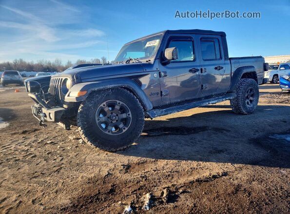 1C6HJTAG5LL148118 2020 JEEP GLADIATOR Серый Передняя левая четверть