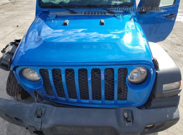 1C6HJTAG5LL164206 2020 JEEP GLADIATOR Синий Вид подкапотного пространства