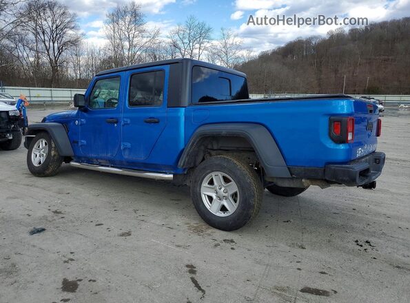 1C6HJTAG5LL164206 2020 JEEP GLADIATOR Синий Задняя левая четверть
