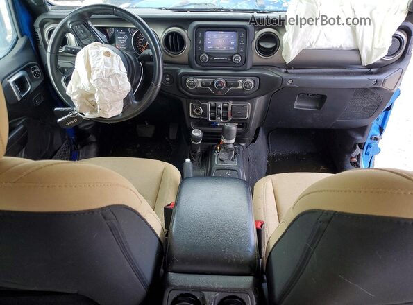 1C6HJTAG5LL164206 2020 JEEP GLADIATOR Синий Вид панели приборов