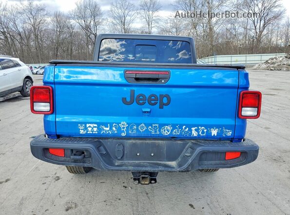 1C6HJTAG5LL164206 2020 JEEP GLADIATOR Синий Вид сзади