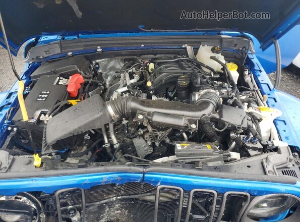 1C6HJTAG7RL105800 2024 JEEP GLADIATOR Blue Widok wnętrza z tyłu