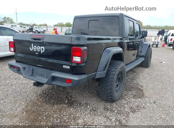 1C6HJTFG8ML609256 2021 JEEP GLADIATOR Черный Задняя правая четверть