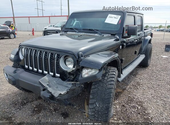 1C6HJTFG8ML609256 2021 JEEP GLADIATOR Черный Передняя левая четверть