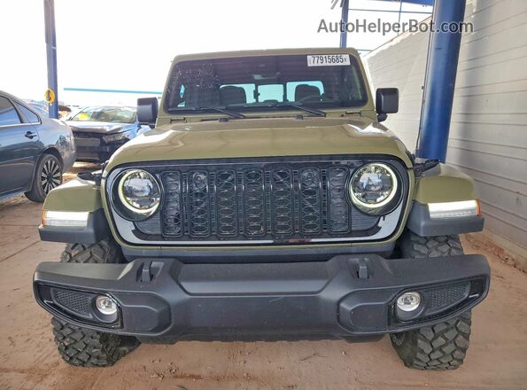 1C6PJTAG9SL515600 2025 JEEP GLADIATOR Зеленый Вид спереди