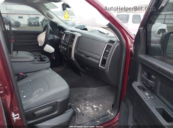1C6RR7FT1GS276295 2016 RAM 1500 Burgundy Widok wnętrza z przodu