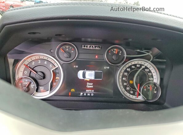 1C6RR7NM7GS252304 2016 DODGE RAM Белый Вид щитка приборов