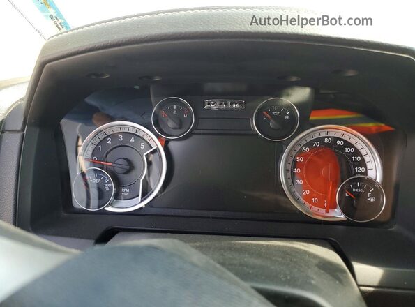 1C6RR7NMXJS296319 2018 RAM 1500 Белый Вид щитка приборов