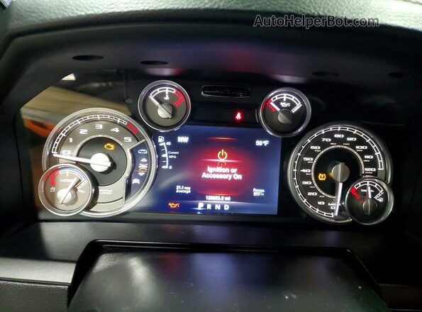 1C6RR7PM4GS162198 2016 RAM 1500 Gray Widok zestawu wskaźników