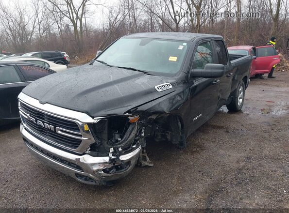 1C6SRFBT1MN731755 2021 RAM 1500 Черный Передняя левая четверть