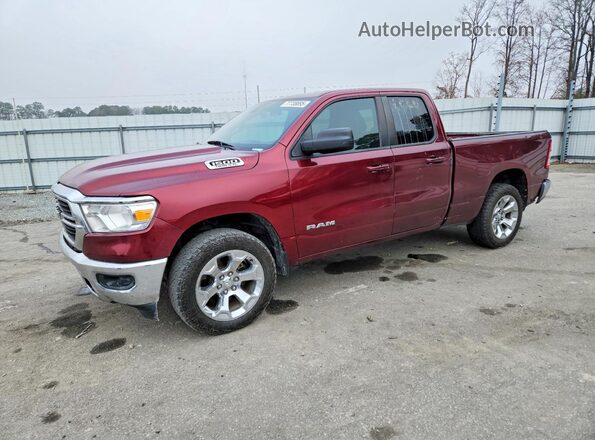 1C6SRFBTXMN646803 2021 RAM 1500 Burgundy Przód lewy