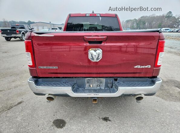 1C6SRFBTXMN646803 2021 RAM 1500 Burgundy Widok z tyłu