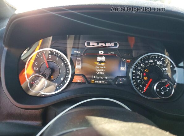 1C6SRFBTXNN163507 2022 RAM 1500 Gray Սարքավորումների վահանակի տեսք