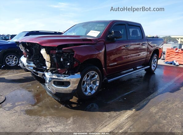 1C6SRFFT7KN533236 2019 RAM 1500 Красный Передняя левая четверть