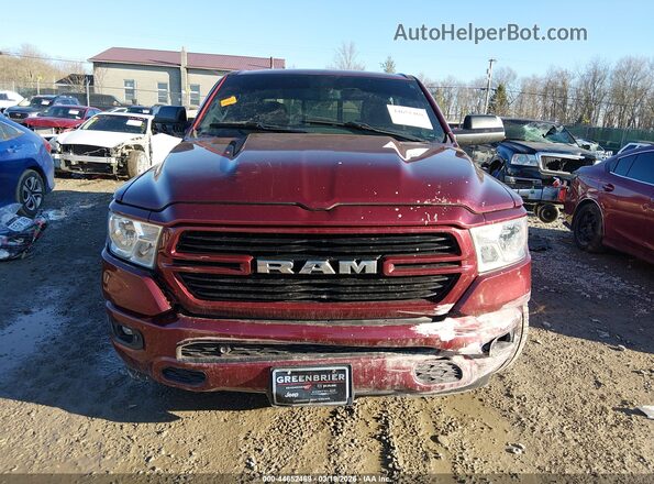 1C6SRFFT7KN690295 2019 RAM 1500 Темно-бордовый Вид щитка приборов