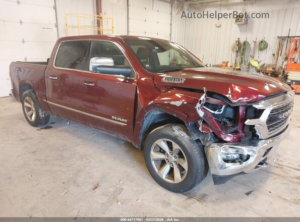 1C6SRFHT7KN525845 2019 RAM 1500 Красный Передняя правая четверть