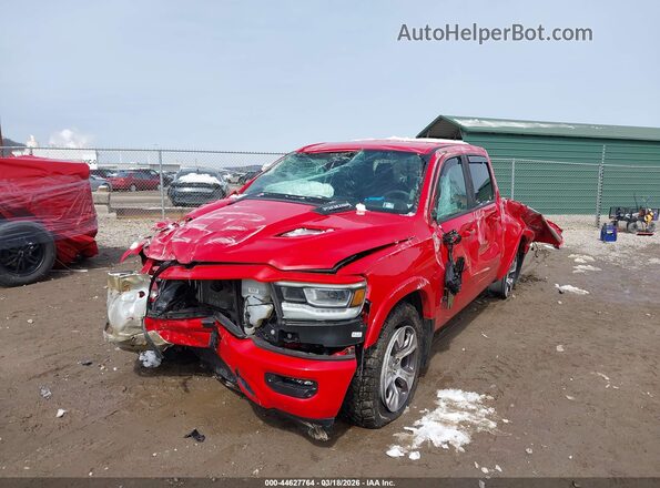 1C6SRFJT0NN135510 2022 RAM 1500 Красный Передняя левая четверть