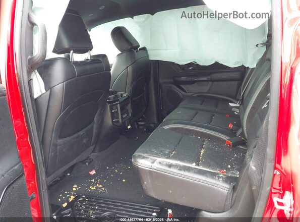 1C6SRFJT0NN135510 2022 RAM 1500 Красный Вид наклейки с VIN-кодом