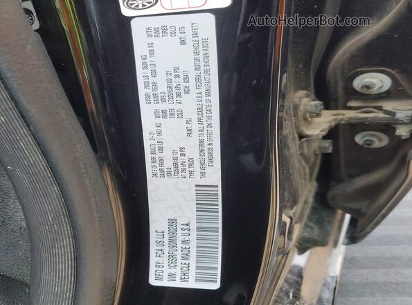 1C6SRFU90MN902898 2021 RAM 1500 Черный Вид наклейки с VIN-кодом