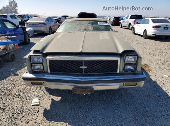 1D80V6R509720 1976 CHEVROLET EL Green Front view