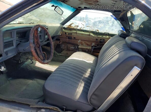 1D80V6R509720 1976 CHEVROLET EL Green Front interior view