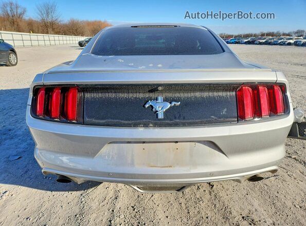 1FA6P8AM1G5273313 2016 FORD MUSTANG Серебряный Вид сзади