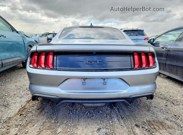 1FA6P8CF0L5176905 2020 FORD MUSTANG Серебряный Вид сзади