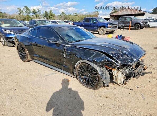 1FA6P8CF1K5191606 2019 FORD MUSTANG Black Przód prawy