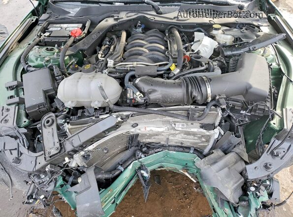 1FA6P8CF1N5136352 2022 FORD MUSTANG Green Widok wnętrza z tyłu