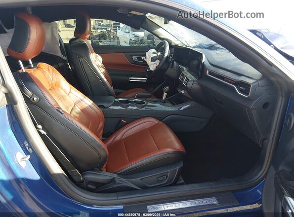 1FA6P8CF2R5401365 2024 FORD MUSTANG Blue Widok wnętrza z przodu