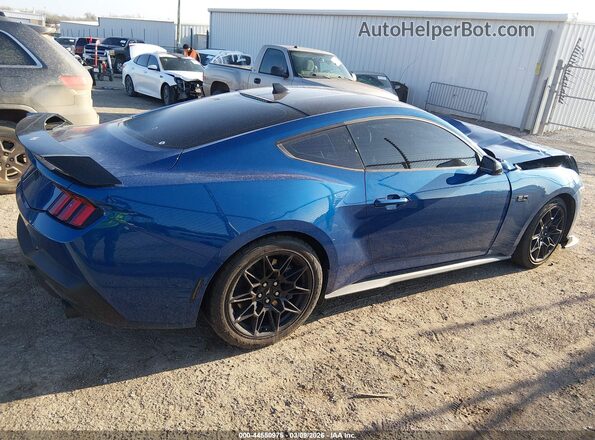 1FA6P8CF2R5401365 2024 FORD MUSTANG Blue Widok wnętrza 360 stopni