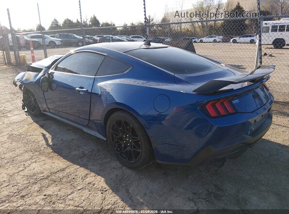 1FA6P8CF2R5401365 2024 FORD MUSTANG Blue Tył lewy