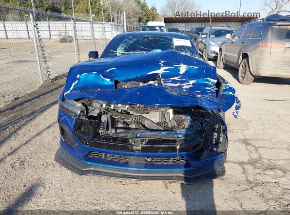 1FA6P8CF2R5401365 2024 FORD MUSTANG Blue Widok wnętrza z tyłu