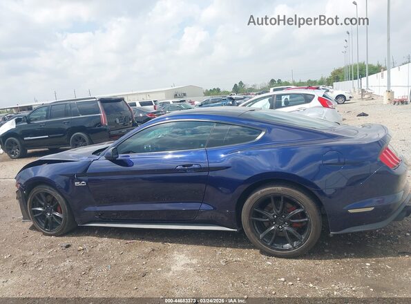 1FA6P8CF3J5146312 2018 FORD MUSTANG Синий Панорамный вид салона 360°