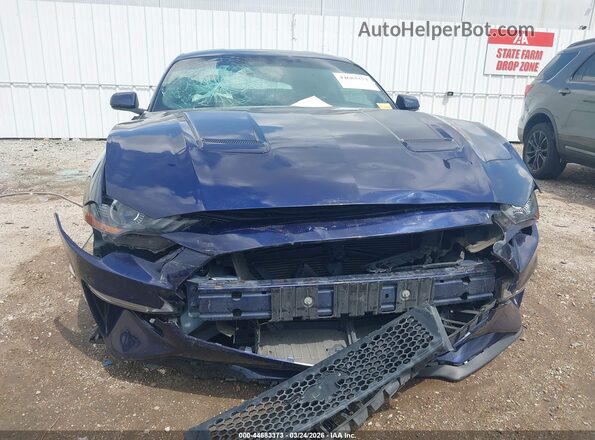 1FA6P8CF3J5146312 2018 FORD MUSTANG Синий Вид спереди
