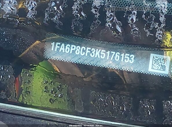 1FA6P8CF3K5176153 2019 FORD MUSTANG Синий 