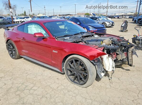 1FA6P8CF3K5194863 2019 FORD MUSTANG Красный Передняя правая четверть