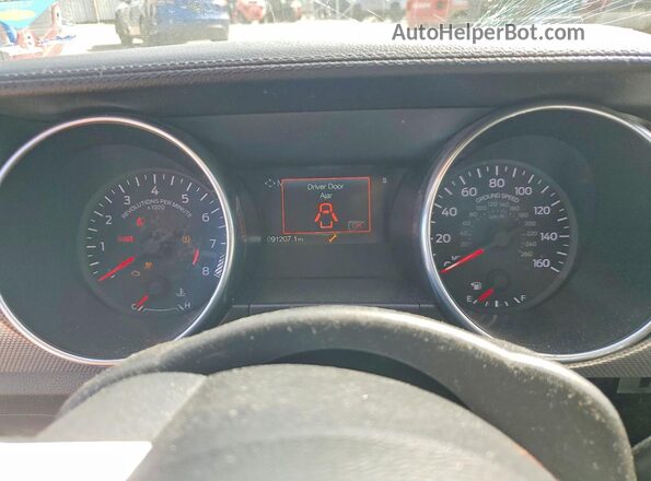 1FA6P8CF3K5194863 2019 FORD MUSTANG Красный Вид щитка приборов