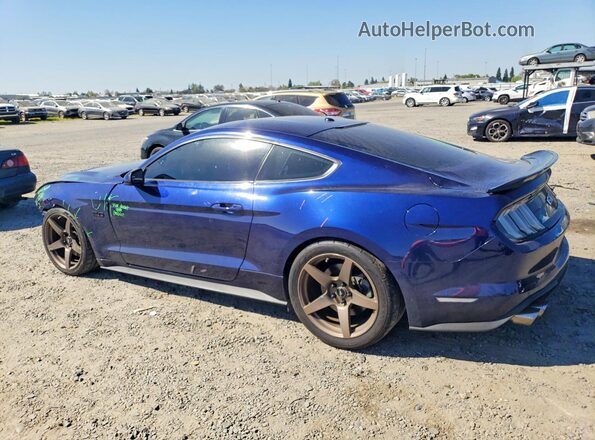 1FA6P8CF4K5106404 2019 FORD MUSTANG Синий Задняя левая четверть