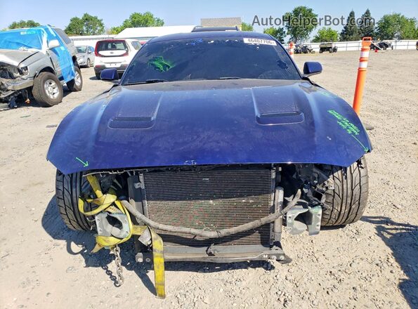 1FA6P8CF4K5106404 2019 FORD MUSTANG Синий Вид спереди