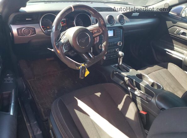 1FA6P8CF4K5106404 2019 FORD MUSTANG Синий Вид панели приборов