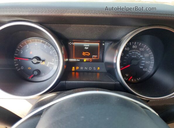 1FA6P8CF4K5106404 2019 FORD MUSTANG Синий Вид щитка приборов